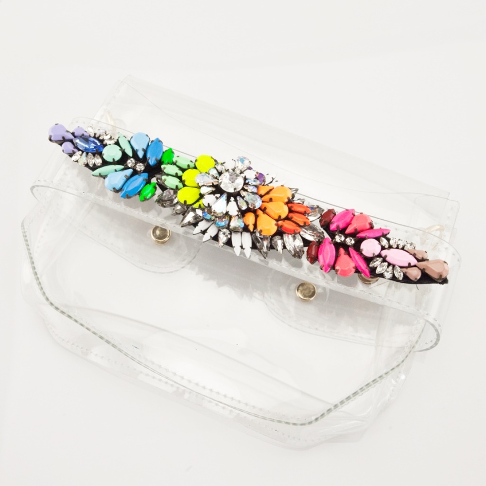 Lucite Neon Color Clutch